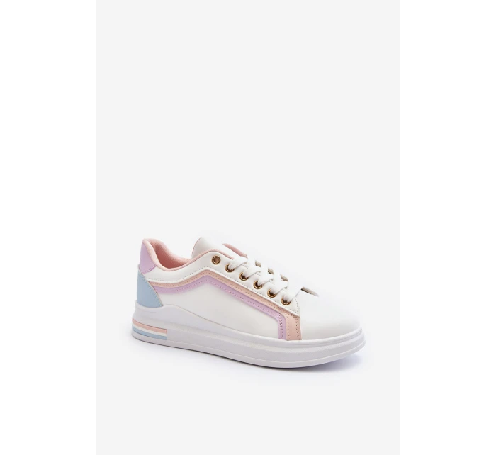 Dámské tenisky s flitry růžové model 21649117 - Boto