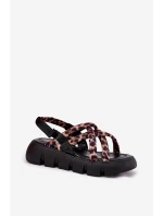 Dámské Sandály Na Platformě S Pásky Leopardí model 21696128 - Boto Dámské Sandály Na Platformě S Pásky Leopardí model 21696128 - Boto