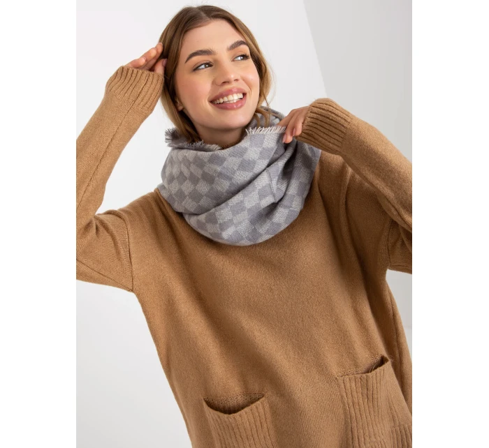 Tunelová šála AT KM model 17967041 šedá - FPrice Tunelová šála AT KM model 17967041 šedá - FPrice