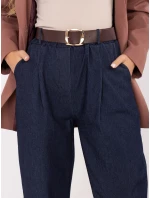 Spodnie IT SP model 21441240 granatowy - FPrice Spodnie IT SP model 21441240 granatowy - FPrice