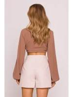 model 21136117 Džínové šortky béžové - Moe