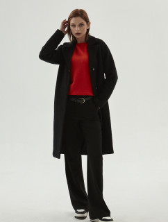 Monnari Kabáty Červený kabát s vlnou černý