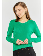 Svetry a kardigany Dámský svetr ve model 19706883 střihu Zelený - Monnari