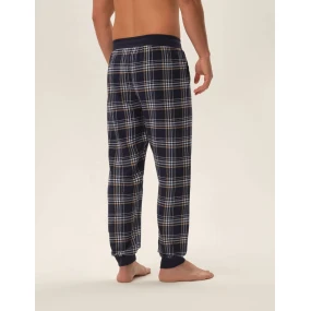 Pánské pyžamové kalhoty Honor 3 42457-59X Námořnická modrá vzor - Henderson