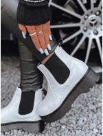 Dámské kozačky STEPBACK s vysokou podrážkou bílé FashionStreet ZY0495 Dámské kozačky STEPBACK s vysokou podrážkou bílé FashionStreet ZY0495