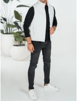 Pánská prošívaná bílá vesta Dstreet model 21991581 - FashionStreet