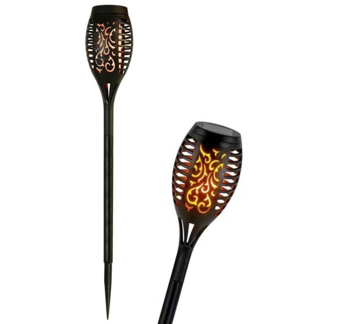 DANCING FLAMES SOLAR LAMP 12 LED SMD 7x7x50CM