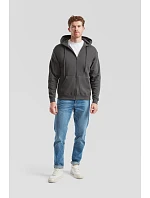 Classic Hooded Sweat Jacket Mikina s kapucí model 22534302 dark heather grey - Fruit of the Loom Classic Hooded Sweat Jacket Mikina s kapucí model 22534302 dark heather grey - Fruit of the Loom