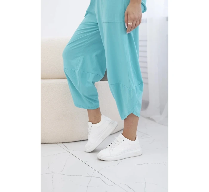 Bavlněný komplet halenka + kalhoty mincovna Bavlněný komplet halenka + kalhoty mincovna