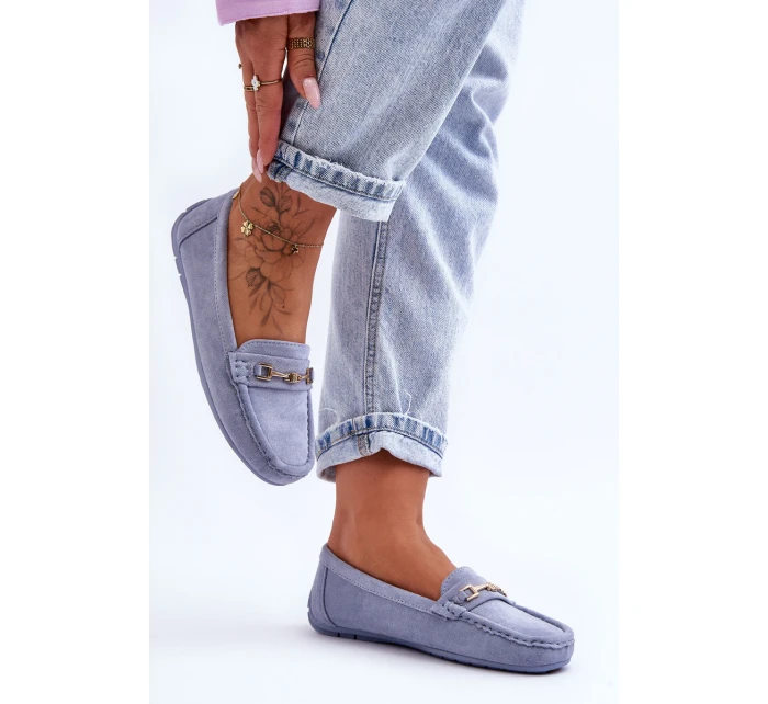 Dámské klasické semišové mokasíny modré model 21625458 - Boto Dámské klasické semišové mokasíny modré model 21625458 - Boto