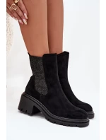 Dámské Zateplené Kotníkové Boty Na Klíně Černé Zoralia Dámské Zateplené Kotníkové Boty Na Klíně Černé Zoralia
