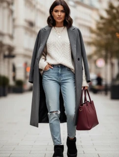 Ženské sněhule z přírodního semiše černé Mairene