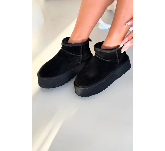 Ženské sněhule z přírodního semiše černé Mairene Ženské sněhule z přírodního semiše černé Mairene