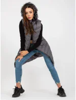 Dámská vesta RV KZ 008.00P tmavě šedá