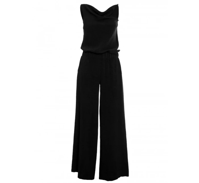 M737 Overal se špagetovými ramínky - černý