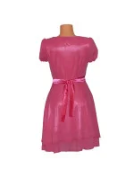 Dámské a šaty středně dlouhé růžové Růžová model 15042337 - OEM Dámské a šaty středně dlouhé růžové Růžová model 15042337 - OEM