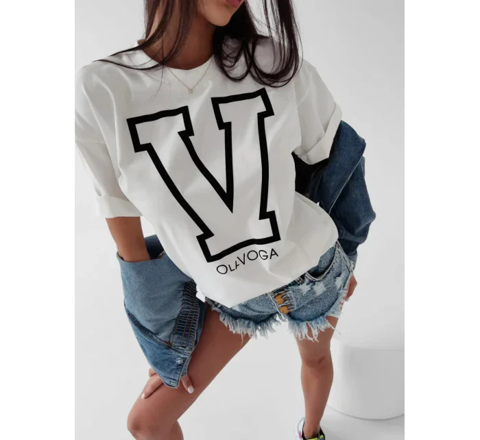 Dámské tričko model 18503384 ecru - Ola Voga