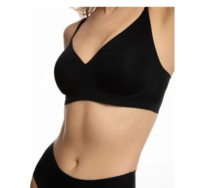 Dámská podprsenka soft Simple T-Shirt BRA Černá - Julimex