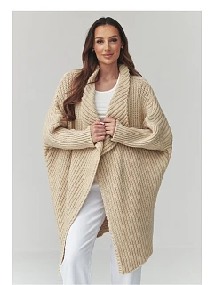 Svetr na zapínání model 226881 Makadamia