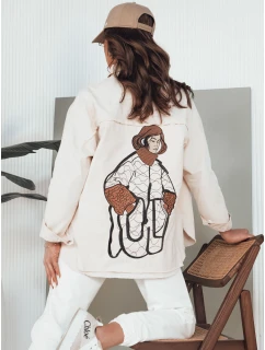 Dámská džínová bunda DAMIRAKS light beige FashionStreet TY4321