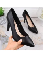 W model 21774000 černé lodičky na podpatku - SERGIO LEONE