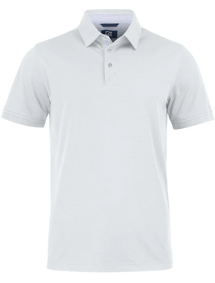 Cutter & Buck Advantage Premium Polo M Pánské piqué polo 68.4420 white Cutter & Buck Advantage Premium Polo M Pánské piqué polo 68.4420 white