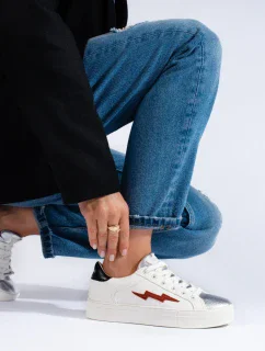 Trendy  tenisky dámské bílé bez podpatku