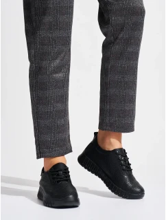 Krásné polobotky dámské černé platforma