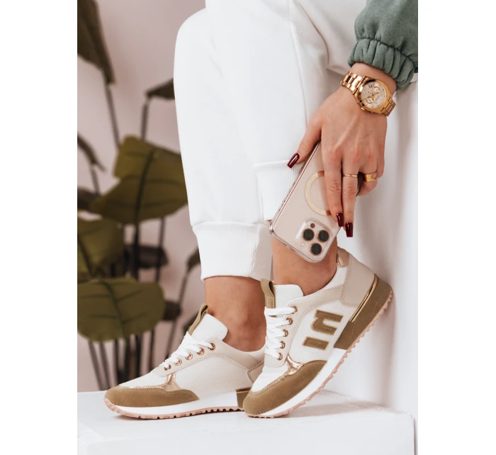 Dámské tenisky LENSI khaki FashionStreet ZY0037