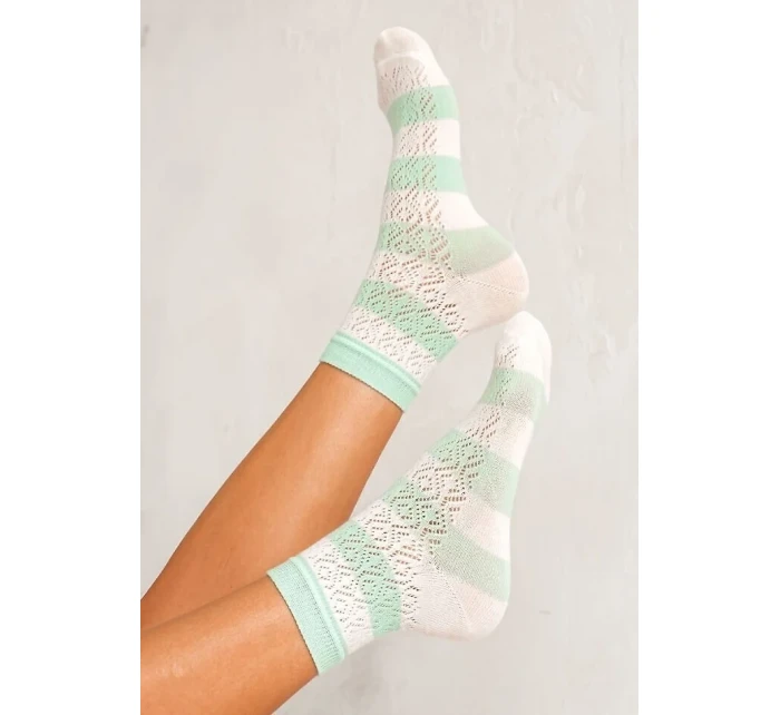 ponožky model 20901661 Pruhovaný vzor 3741 - Milena