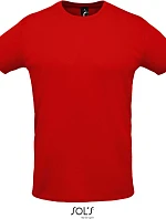 SOL'S Sprint Unisex piqué sportovní tričko 25.2995 red