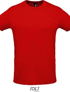 SOL'S Sprint Unisex piqué sportovní tričko 25.2995 red