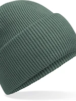 Beechfield B 385R Pletená čepice s manžetou "Recycled" 53.385R marine green