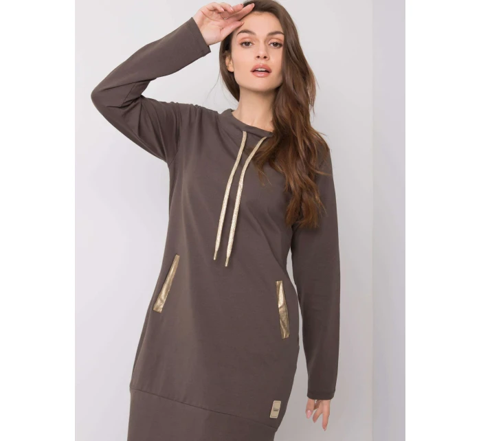 Šaty RV SK 6067.15X tmavá khaki Šaty RV SK 6067.15X tmavá khaki