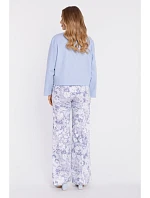 bunda na knoflíky s klopami světle modrá model 22040633 - Moe