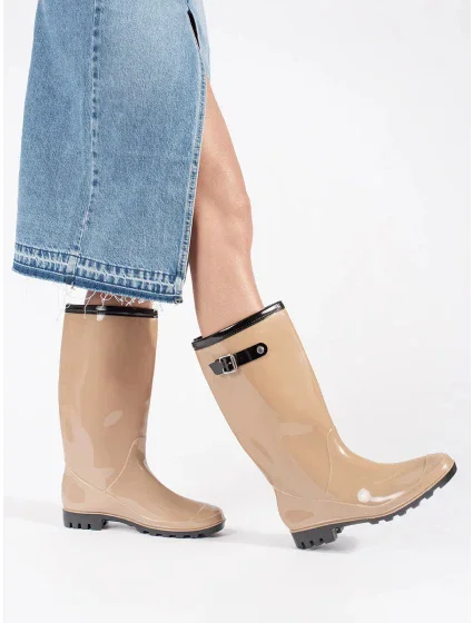 Trendy gumáky  LMG-01C dámské hnědé - Sweet Shoes