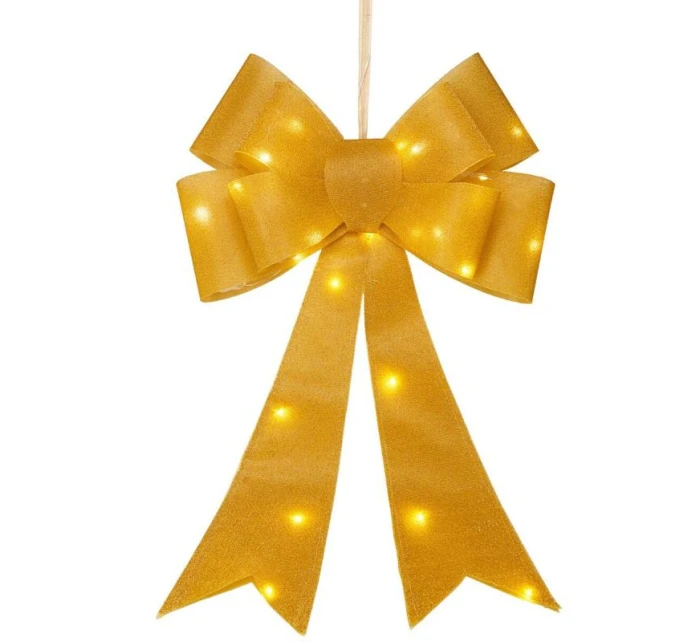 DEKORATIVNÍ LUK 60CM ZLATÝ 25 VEDL DEKORATIVNÍ LUK 60CM ZLATÝ 25 VEDL