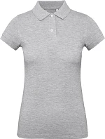 B&C Inspire Polo /women_° Dámské piqué polo z bio bavlny 01.0440 heather grey