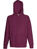 Fruit of the Loom Lightweight Hooded Sweat Pánská raglánová mikina s kapucí 16.2140 burgundy Fruit of the Loom Lightweight Hooded Sweat Pánská raglánová mikina s kapucí 16.2140 burgundy