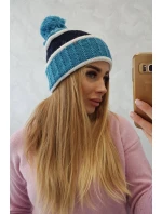 Dámská čepice Kinga K297 tyrkysová+zelená Dámská čepice Kinga K297 tyrkysová+zelená