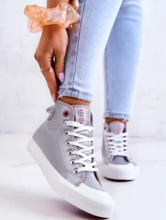 Dámské vysoké tenisky Cross Jeans JJ2R4057C šedá