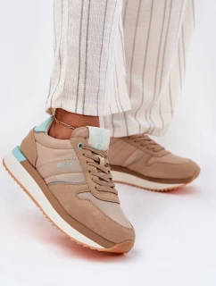 Dámské Semišové Tenisky Big Star model 21693008 HIPOLY SYSTEM Tmavě béžové - Big Star Shoes