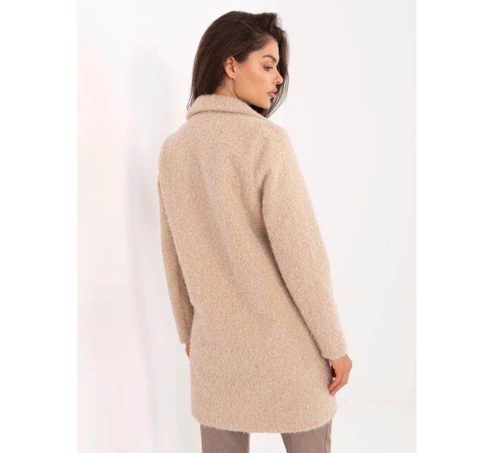 Płaszcz IT PL model 21302374 beżowy - FPrice Płaszcz IT PL model 21302374 beżowy - FPrice