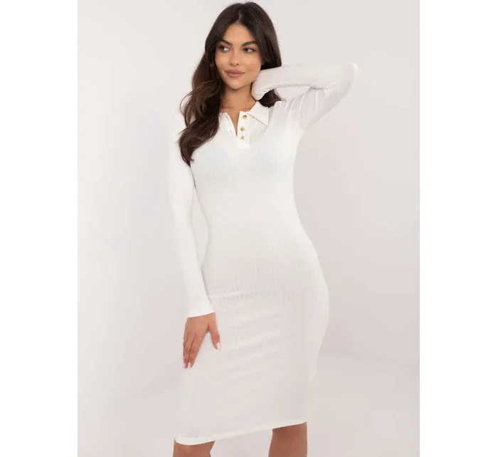 Šaty RV SK model 20619228 ecru - FPrice Šaty RV SK model 20619228 ecru - FPrice