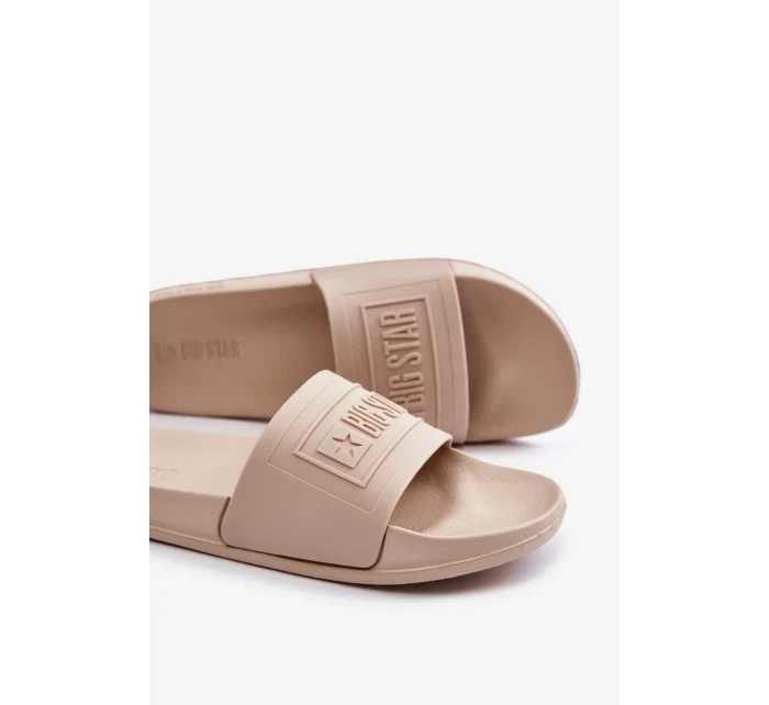 Lehké Dámské Pantofle Big Star OO274035 Béžové