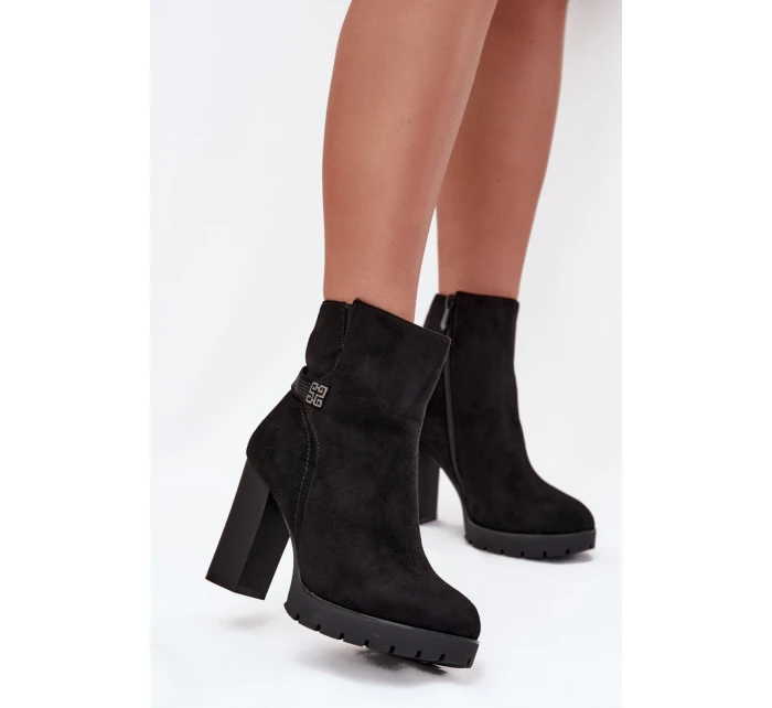 Boty na podpatku  model 218076 Step in style