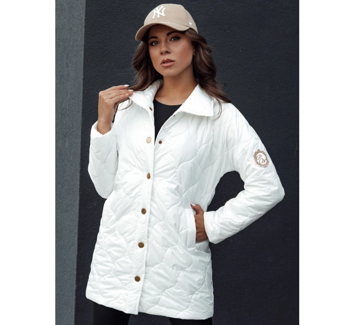 Dámská prošívaná přechodová bunda RATIA ecru FashionStreet TY4526