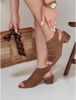 ZALVISA khaki khaki FashionStreet dámské vestavěné sandály ZY0749