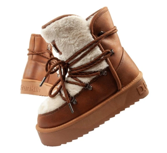 D.Franklin dámské zateplené zimní boty hnědé dámské D.Franklin dámské zateplené zimní boty hnědé dámské