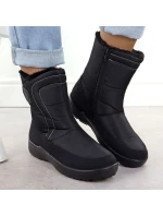 Dámské ploché zateplené sněhule černé model 21906490 - Potocki